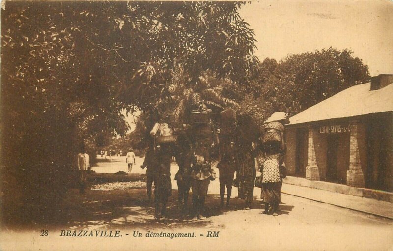 French Congo Brazzaville native family moving community life 