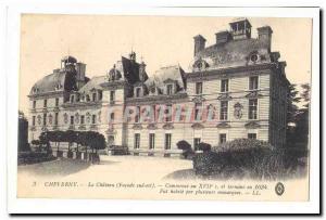 Cheverny Old Postcard The castle (south façade is) Starts at 17th and ends i...