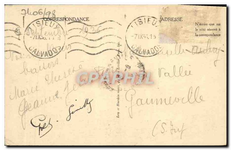 Old Postcard Lisieux Old Houses street peace