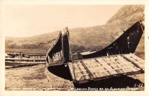 Alaska Aleutian Islands Beach Japanese Landing Bridge Real Photo PC AA37887