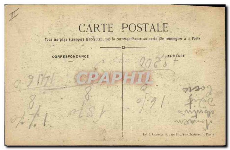 Old Postcard Paris Hotel Le Coin peristyle