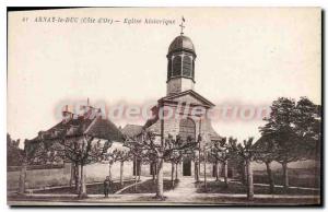 Old Postcard Arnay Le Duc Church History