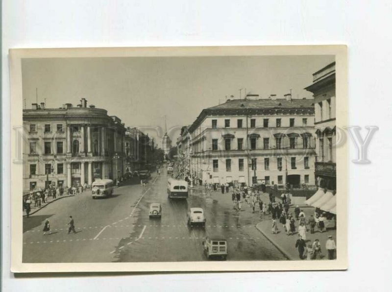 482887 1954 Leningrad Nevsky prospect bus trolleybus cars ed. 15000