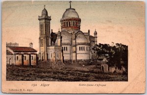 Alger Notre Dame D'Adrique Basilica in Bologhine Algeria Postcard