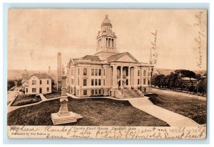 c1905 View Of Country Court House Decorah Iowa IA Posted Antique Postcard