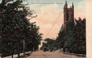 Postcard Bloor St Looking West Toronto Canada