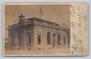 J96/ Boone Iowa RPPC Postcard c1910 U.S. Post Office Building 334