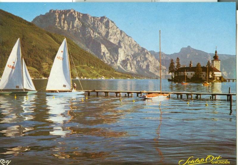 Austria, Schloss Ort, Gmunden, unused Postcard 