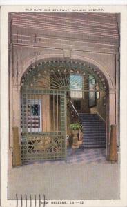 Louisiana New Orleans Old Gate and Stairway In Spanish Cabildo 1937