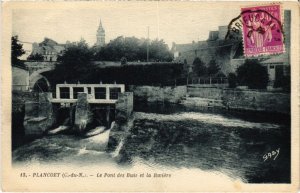 CPA PLANCOET Le Pont des Buis et la Riviere (1295359)