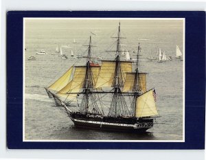 Postcard USS Constitution Massachusetts Bay Massachusetts USA