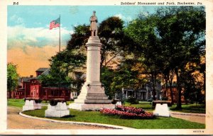 Pennsylvania Rochester Soldiers Monument and Park Curteich