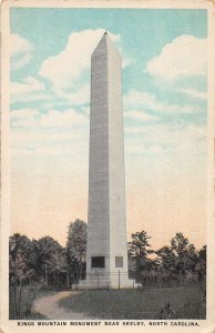 Shelby North Carolina Kings Mountain Monument Vintage Postcard AA19271