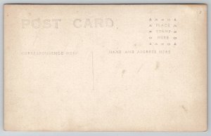 Milan Indiana RPPC St Charles Catholic Church c1908 Postcard C21