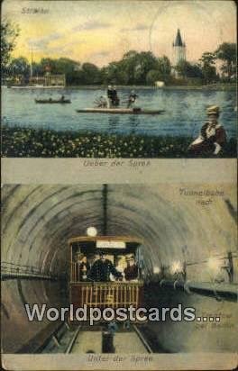 Stralau Ueber der Spree Germany 1908 