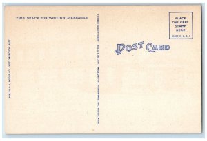 c1930's Post Office And Makepeace Building Car Wareham Massachusetts MA Postcard 