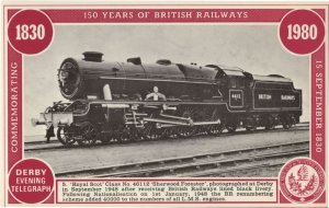 Royal Scot Class 46112 Sherwood Forester Train Railway Postcard