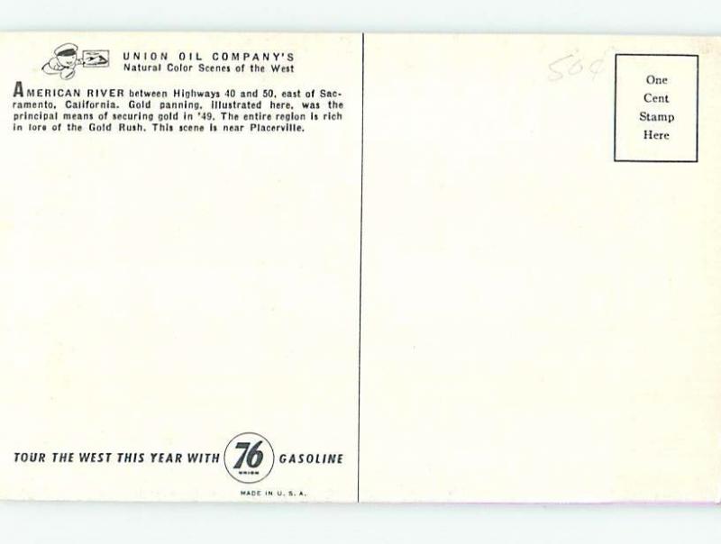 Unused Pre-1980 Mining GOLD PANNING Placerville California CA hn2824@