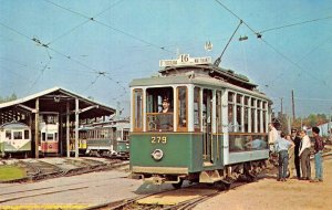 SEASHORE TROLLEY MUSEUM Kennebunkport, Maine No. 279 c1960s Vintage Postcard