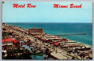 Motel Row Strip Miami Beach Florida FL World Famous Beautiful Avenue Postcard