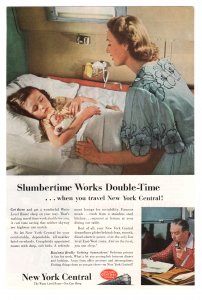 New York Central Railway - Slumbertime - Vintage Ad - 1960's
