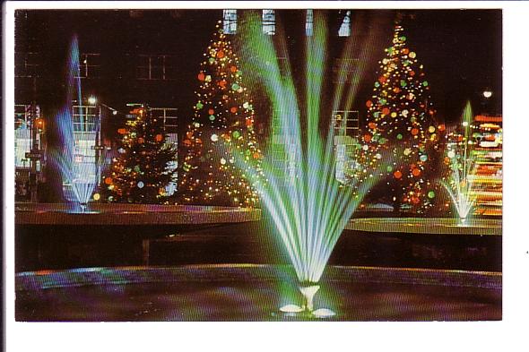 Christmas Tree Decorations at Fountian, Gore Park, Hamilton, Ontario, 