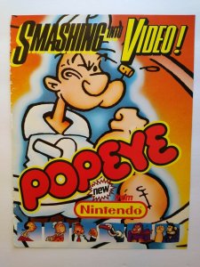 Popeye Arcade FLYER Original Video Game Artwork Sheet Retro 1982 Comic Art