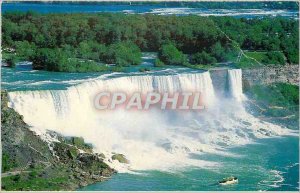 Postcard Modern Canada Ontario Niagara Falls A bird's eye view of the America...