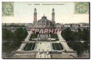Old Postcard Panorama Paris Trocadero