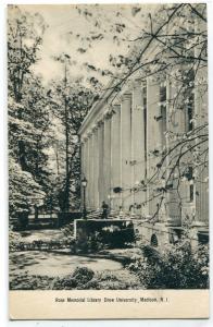 Rose Library Drew University Madison New Jersey 1952 postcard