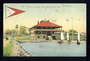 New Bedford, Massachusetts/MA/Mass Postcard, Padanarum Station, Yacht Club