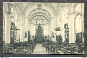 h3844 - FELUY Belgiun, near Seneffe 1910s L'Eglise vue d'interieur