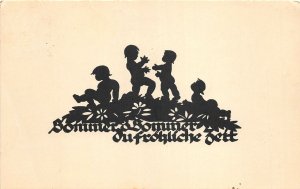 Lot170  postcard   silhouette germany summer o summer social history