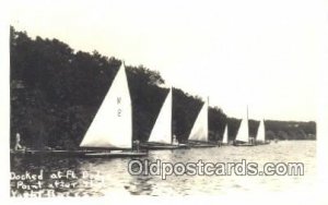 Real Photo - Sailboat 1936 postal used 1936