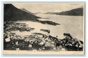 1907 Bird's Eye View Of Wrangell Alaska AK Posted Antique Postcard 