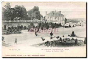 Postcard Old Saint Cloud on I Parterre location of the Old Chateau and Valois...