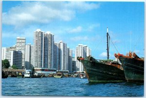 Postcard - The modern Aberdeen - Hong Kong, China