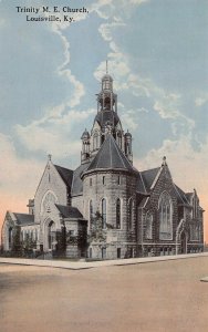 LOUISVILLE KENTUCKY~TRINITY M E METHODIST EPICSCOPAL CHURCH~1920s POSTCARD