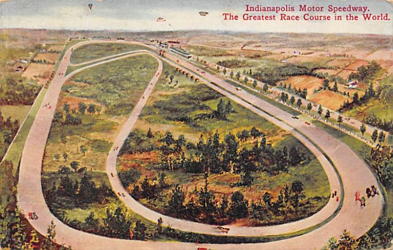 Indianapolis Motor Speedaway Greatest Automobile Race Course In The World Ind...