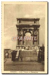 Old Postcard Ancona Trajan Arch Clementino