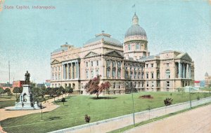 INDIANAPOLIS INDIANA~STATE CAPITOL~1907 POSTCARD