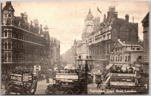 Tottenham Court Road London England Major Road Shops Stores Postcard