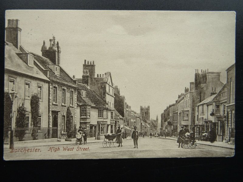 Dorset DORCHESTER High West Street c1905 Postcard by Frith 28515