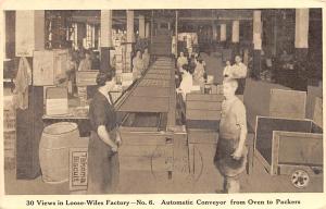 Advertising Post Card Loose Wiles Products Automatic Conveyor from Oven to Pa...