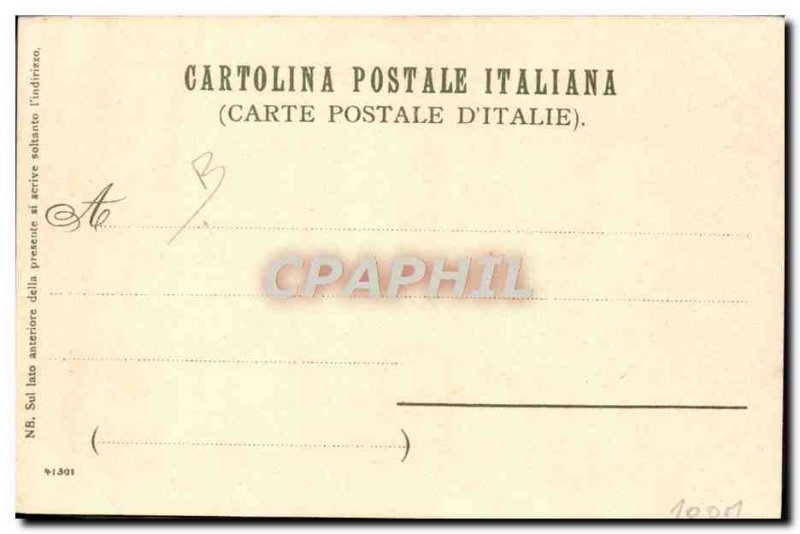 Old Postcard Italy Illustrator Ospedaletti