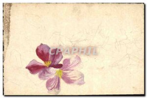 Old Postcard Fancy (drawing hand) Flowers