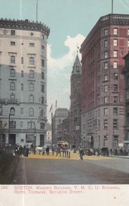 BOSTON, Massachusetts, 1900s Masonic Building, Y.M.C.U. Building, Hotel Touraine