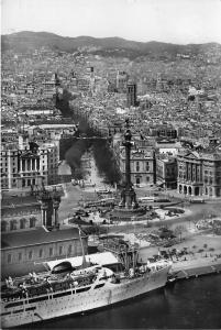 BG30972 barcelona puerta de la paz ship bateaux spain  CPSM 14.5x10cm