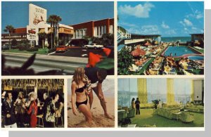 Dunes Motel Postcard, Miami Beach, Florida/FL, Multi-View