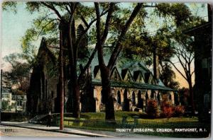 Trinity Episcopal Church, Pawtucket Rhode Island c1908 Vintage Postcard M28